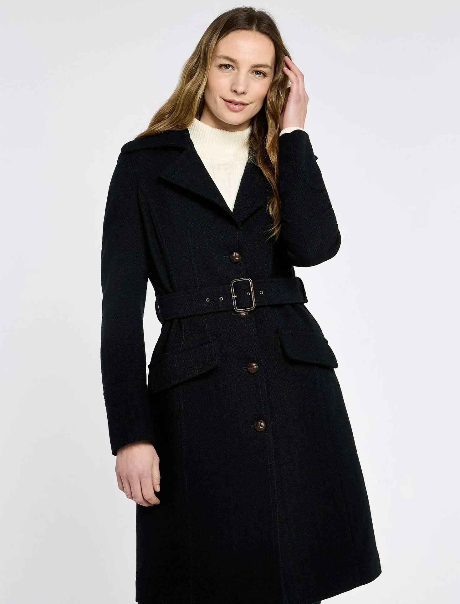 Brookvale Fitted Tweed Coat - Image 10