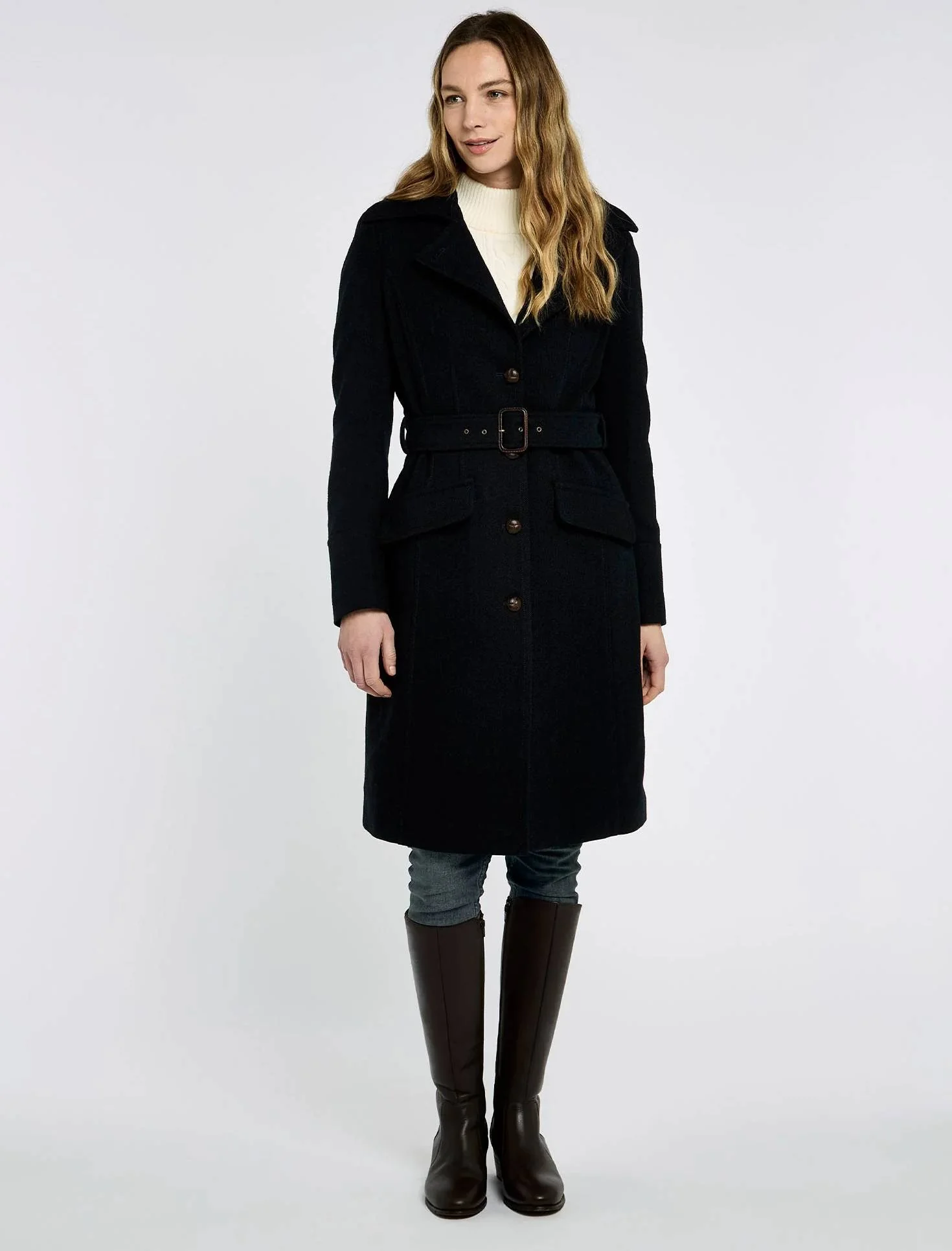 Brookvale Fitted Tweed Coat - Image 11