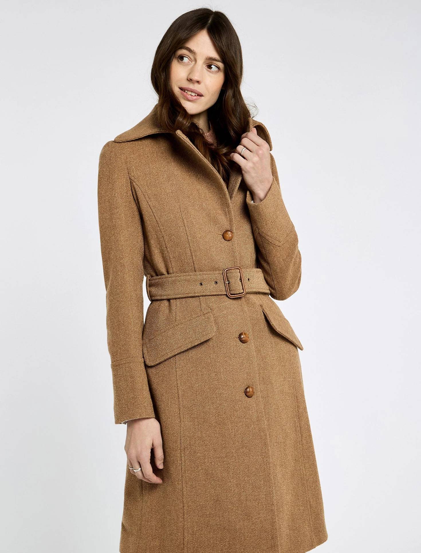 Brookvale Fitted Tweed Coat - Image 4