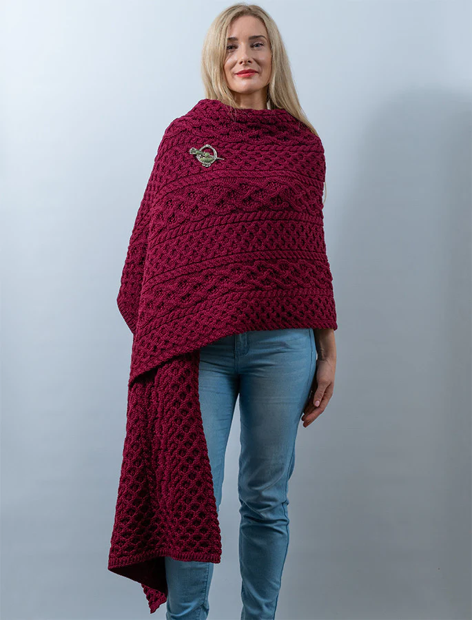 Cable Aran Wrap - Image 12