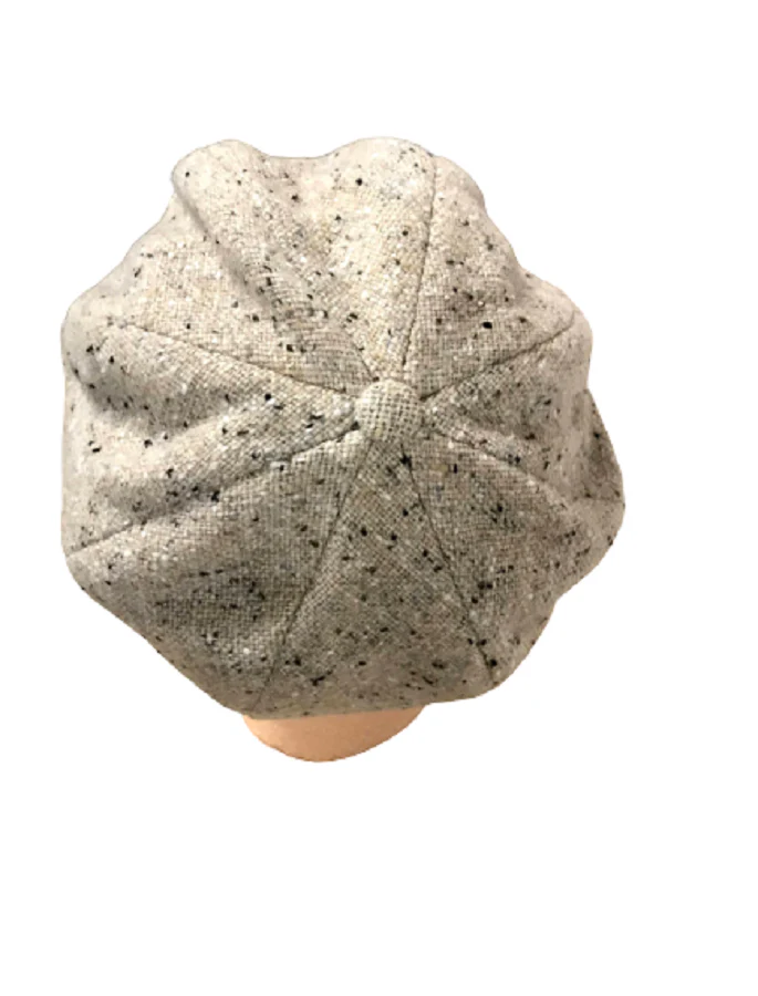 Handmade Ladies Yoko Tweed Hat - Oatmeal - Image 4