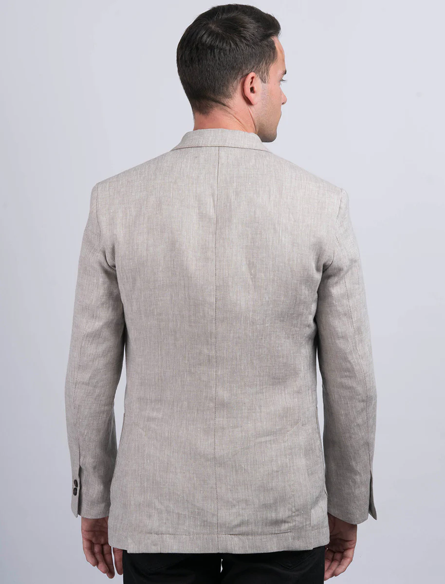 Irish Desert Grey Linen Jacket - Image 5