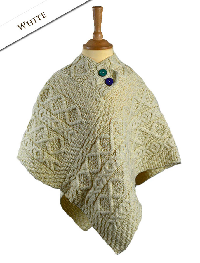 Kids Aran Poncho - Image 3