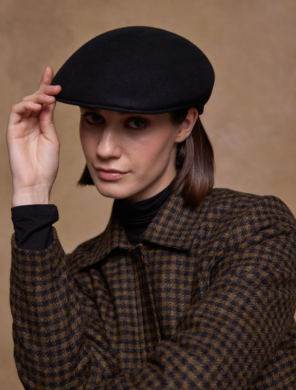 Ladies Galway Felt Flat Cap - Image 12