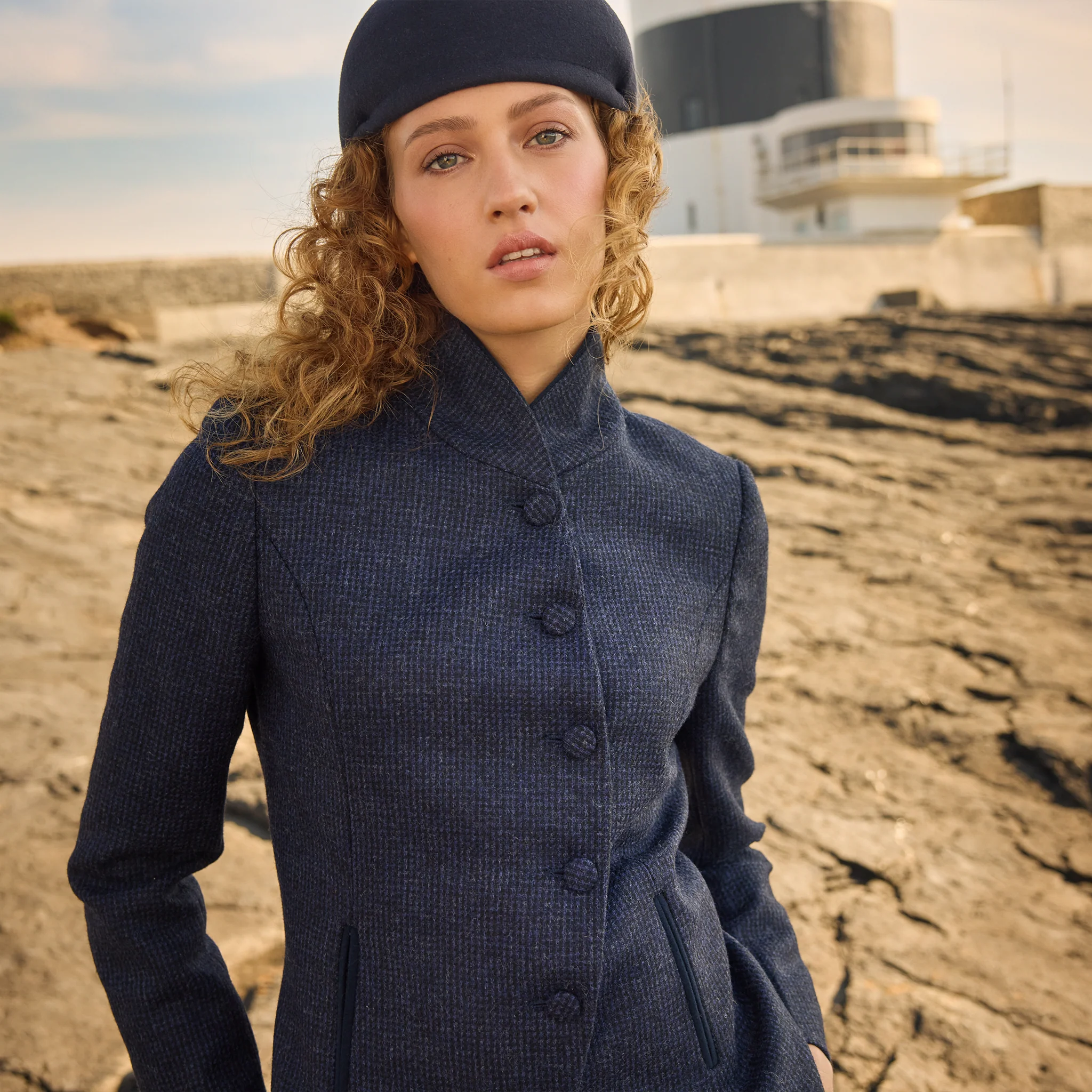 Ladies Galway Felt Flat Cap - Image 13