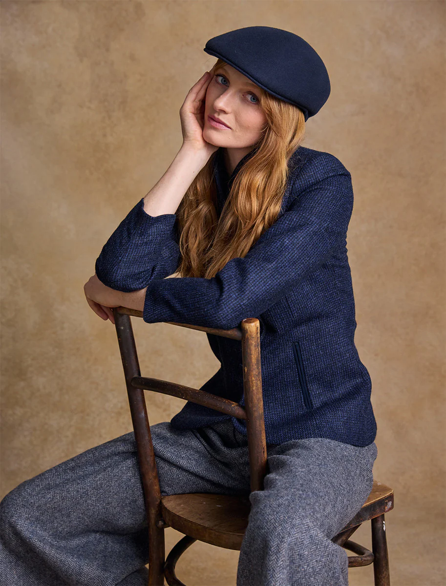 Ladies Galway Felt Flat Cap - Image 3