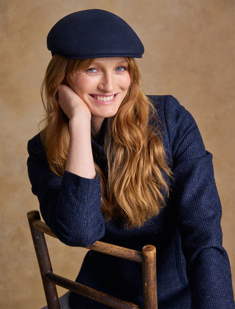 Ladies Galway Felt Flat Cap - Image 4
