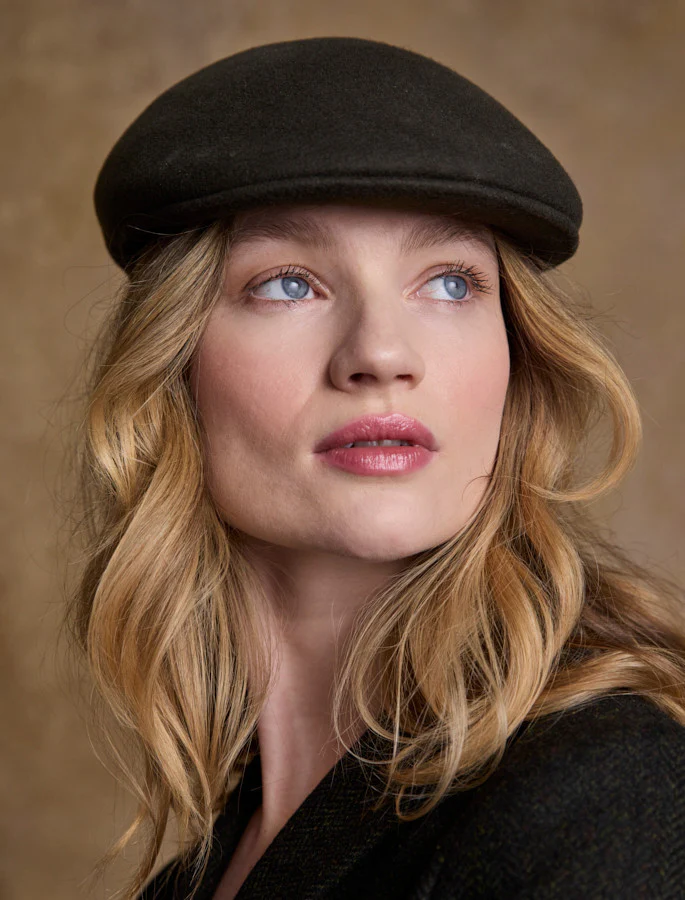 Ladies Galway Felt Flat Cap - Image 8