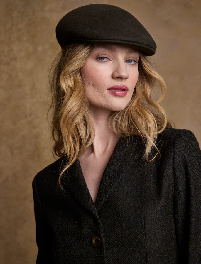 Ladies Galway Felt Flat Cap - Image 9