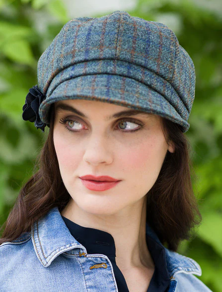 Ladies Tweed Newsboy Hat - Image 14