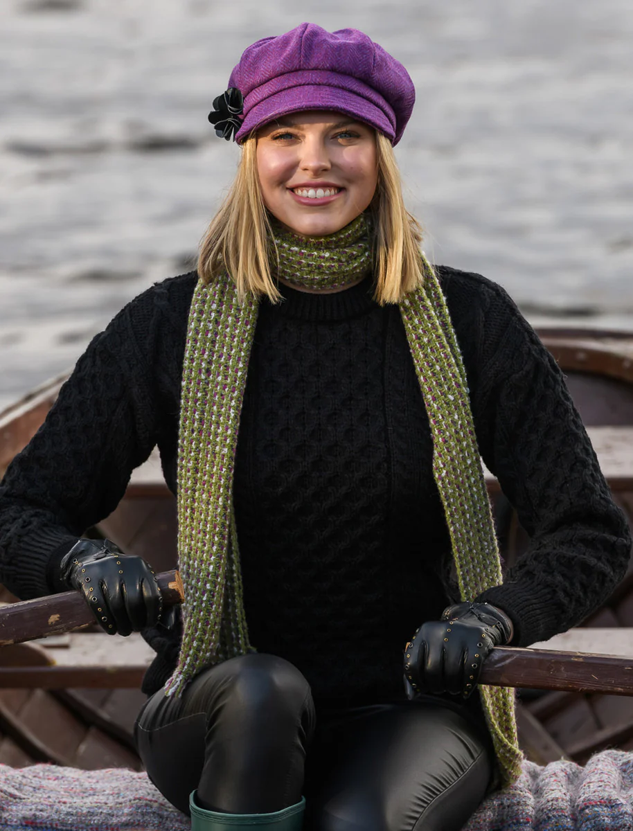 Ladies Tweed Newsboy Hat - Image 18