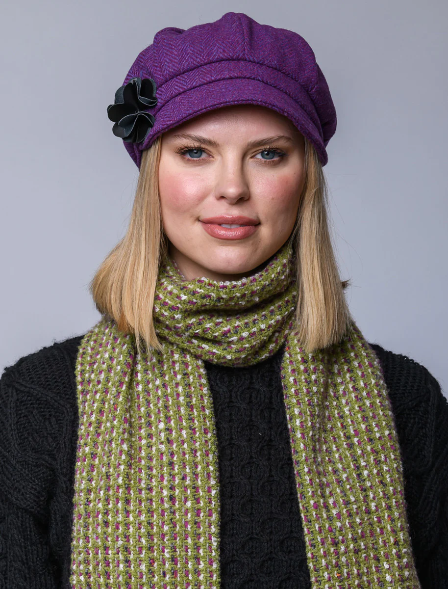 Ladies Tweed Newsboy Hat - Image 19