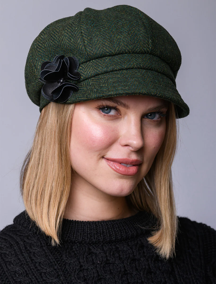 Ladies Tweed Newsboy Hat - Image 28