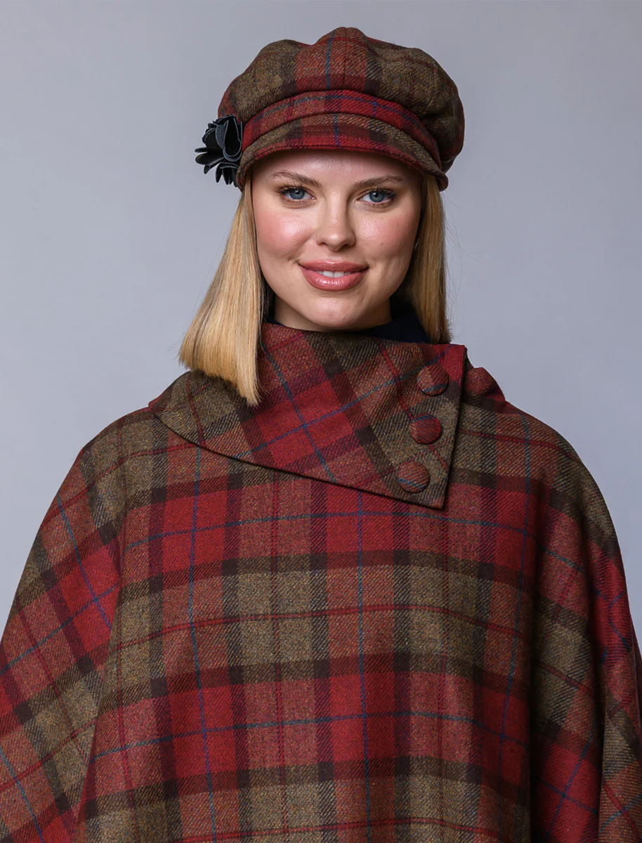 Ladies Tweed Newsboy Hat - Image 34