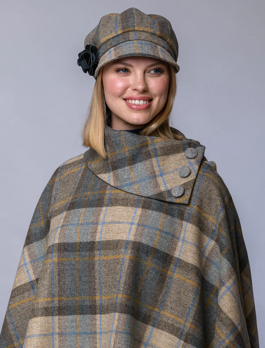 Ladies Tweed Newsboy Hat - Image 38
