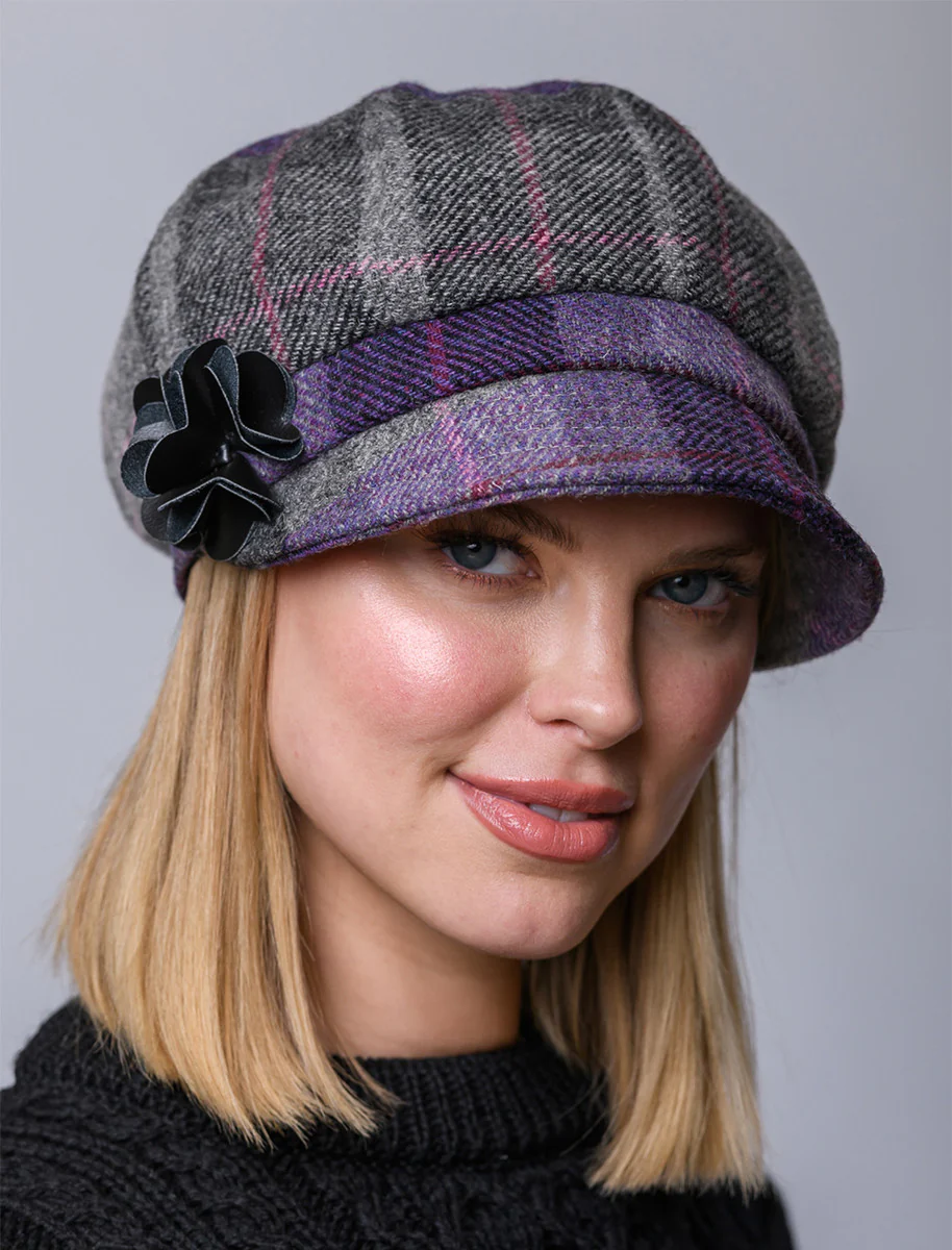 Ladies Tweed Newsboy Hat - Image 45