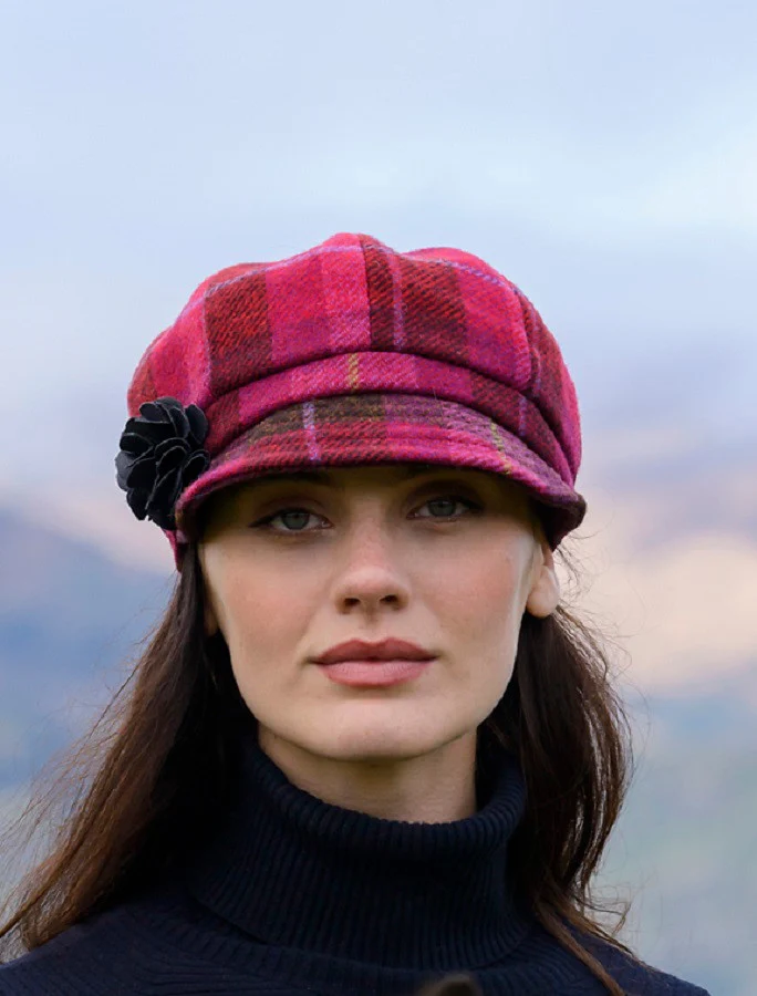 Ladies Tweed Newsboy Hat - Image 72