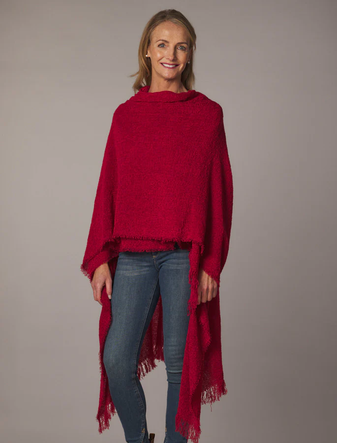 Lambswool Celtic Ruana Wrap - Image 10