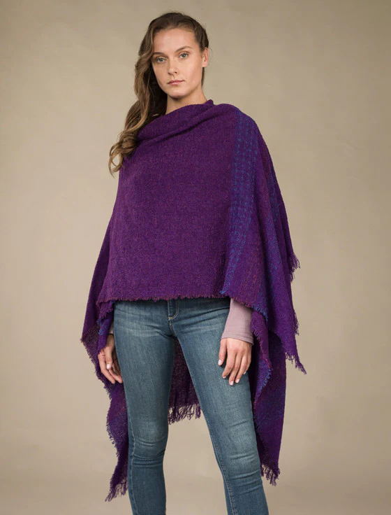 Lambswool Celtic Ruana Wrap - Image 40
