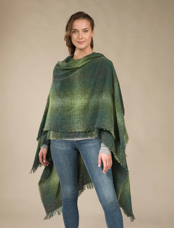 Lambswool Celtic Ruana Wrap - Image 66