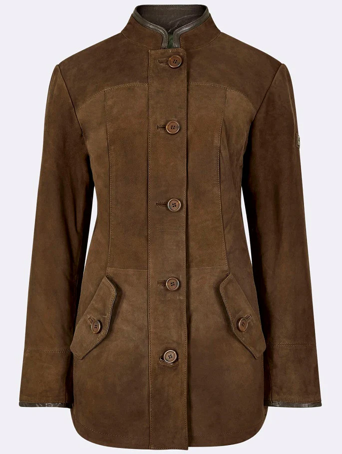 Luxury Joyce Leather Jacket - Walnut - Image 3
