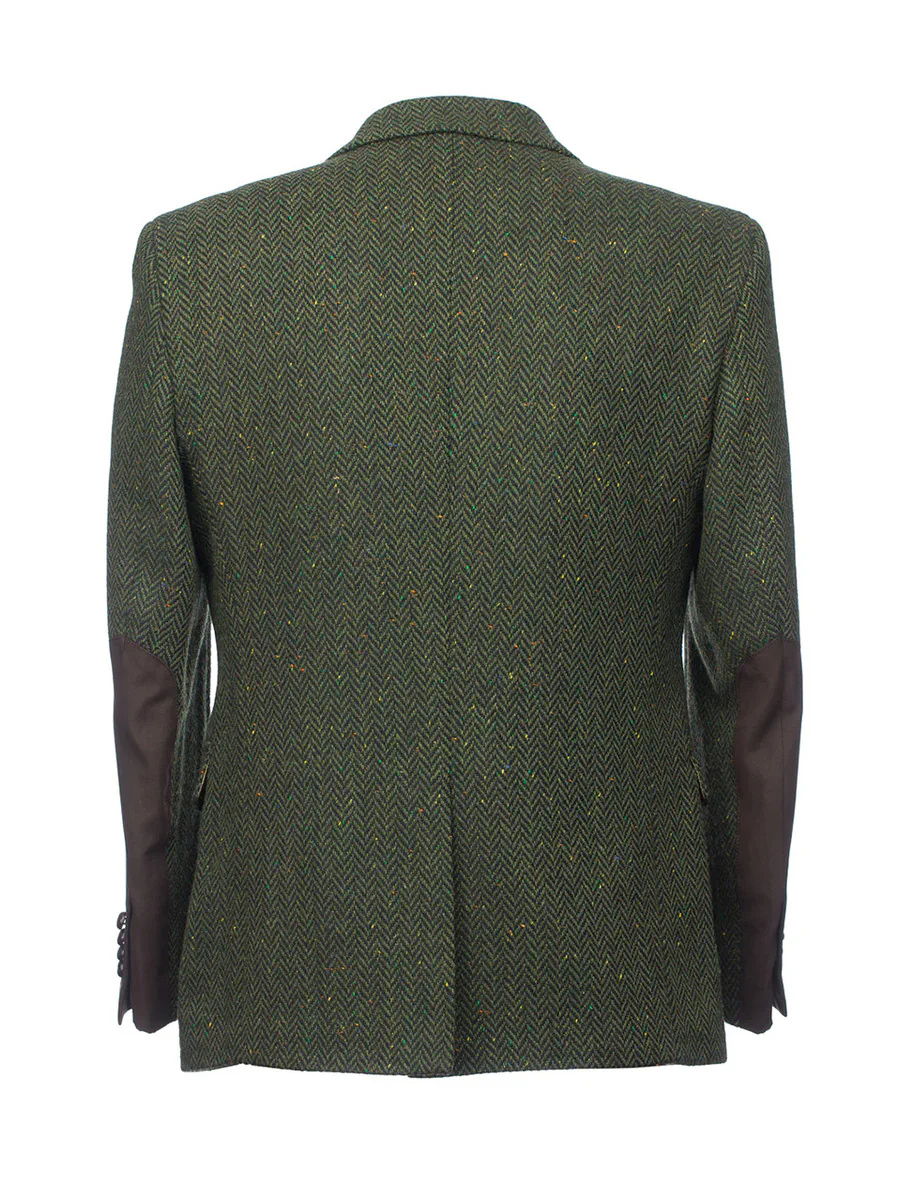 McDonagh Green Herringbone Heritage Tweed Jacket - Image 8