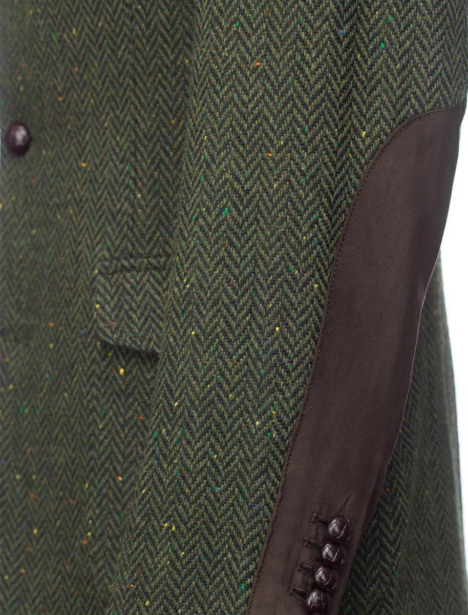 McDonagh Green Herringbone Heritage Tweed Jacket - Image 9
