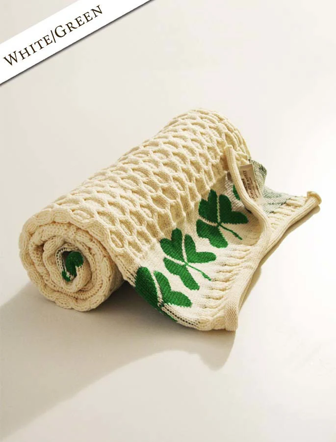 Medium Merino Shamrock Throw - Image 3