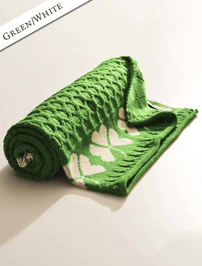 Medium Merino Shamrock Throw - Image 4