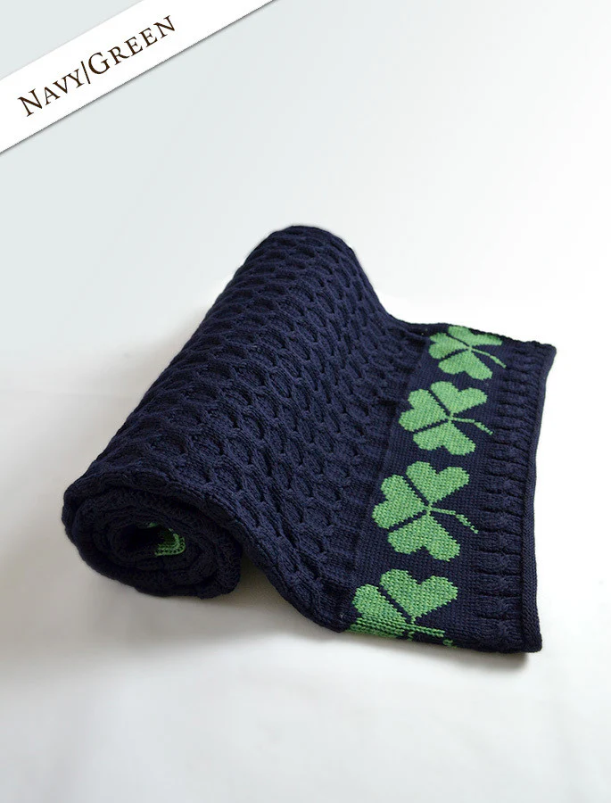Medium Merino Shamrock Throw - Image 5