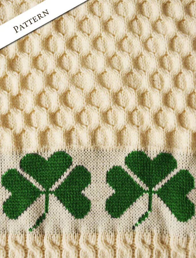 Medium Merino Shamrock Throw - Image 7