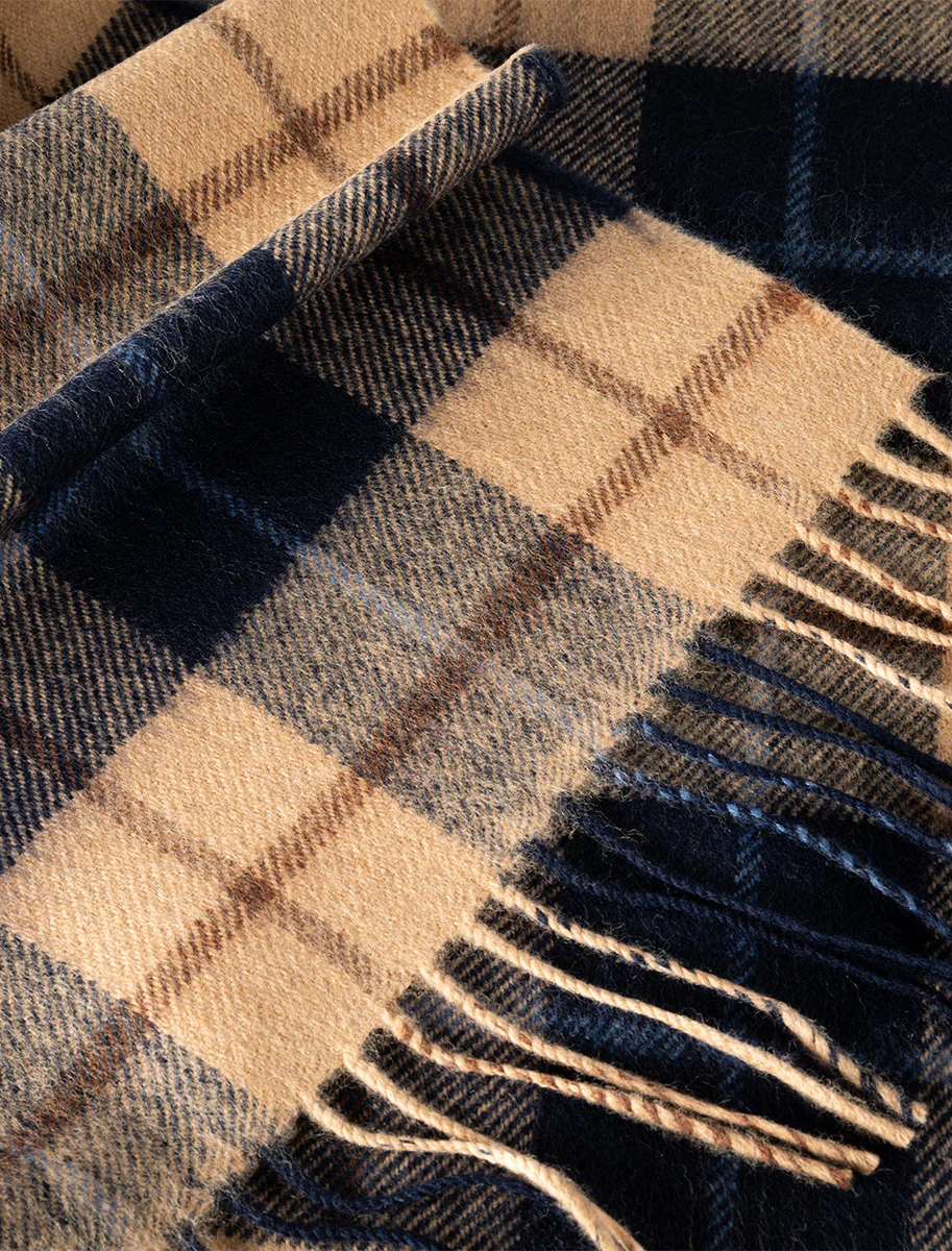 Men's Fine Merino Plaid Scarf - Image 22