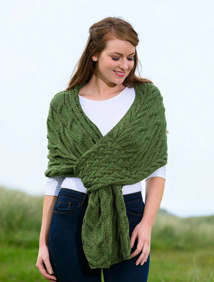 Super Soft Cabled Shawl Wrap - Image 11