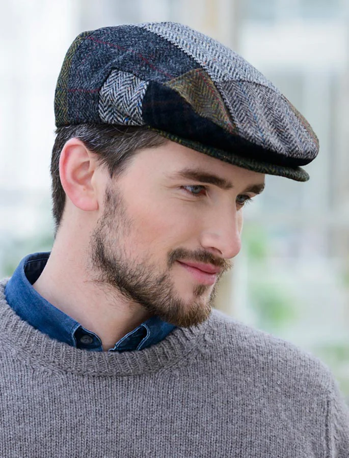 Trinity Patchwork Flat Cap - Image 4