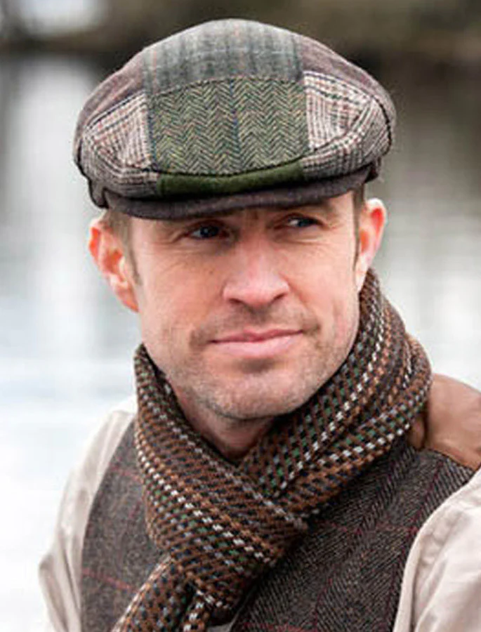 Trinity Patchwork Flat Cap - Image 5
