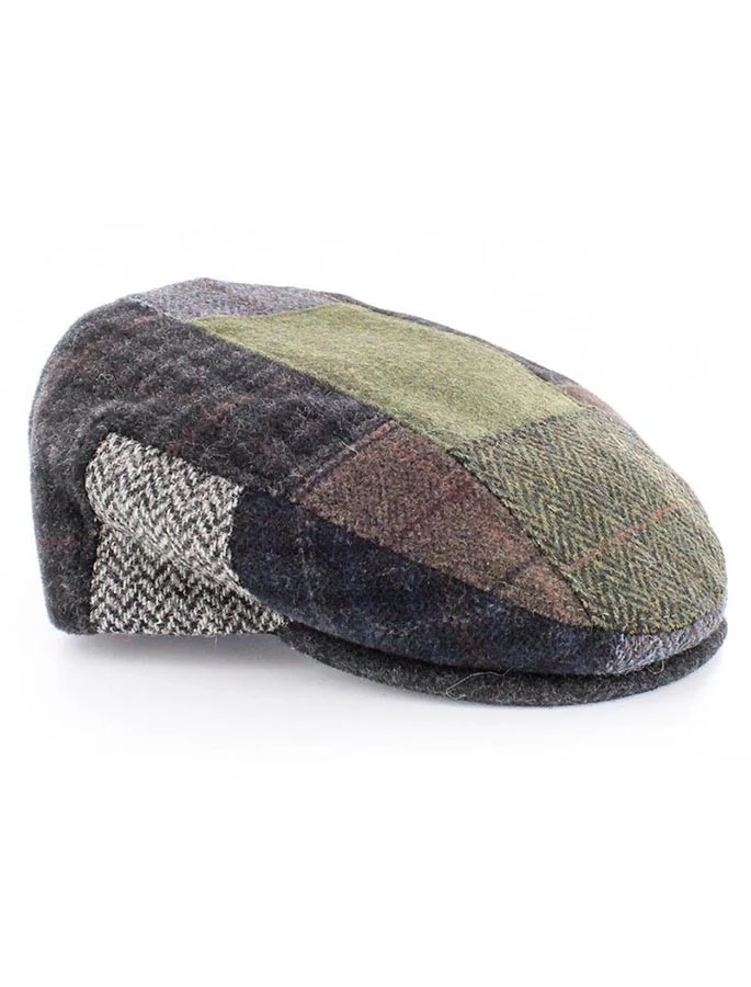 Trinity Patchwork Flat Cap - Image 6