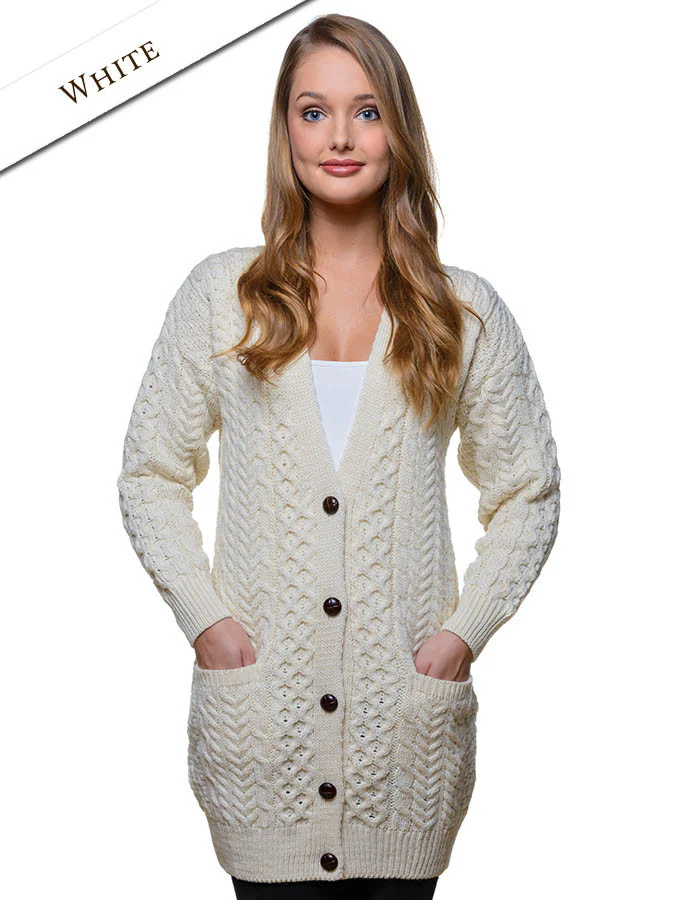 Women's Boyfriend Merino Wool Cardigan - Image 2