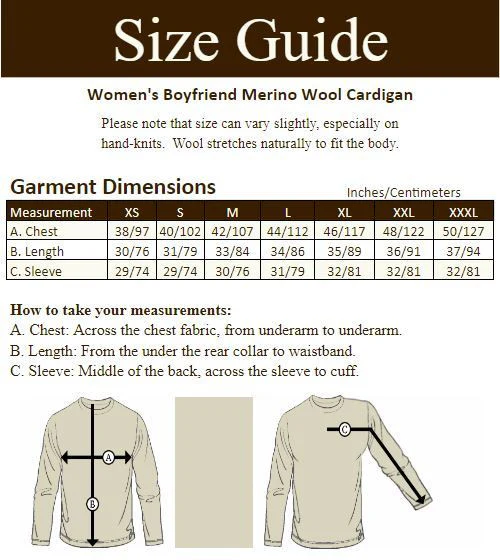 Women's Boyfriend Merino Wool Cardigan - Image 4